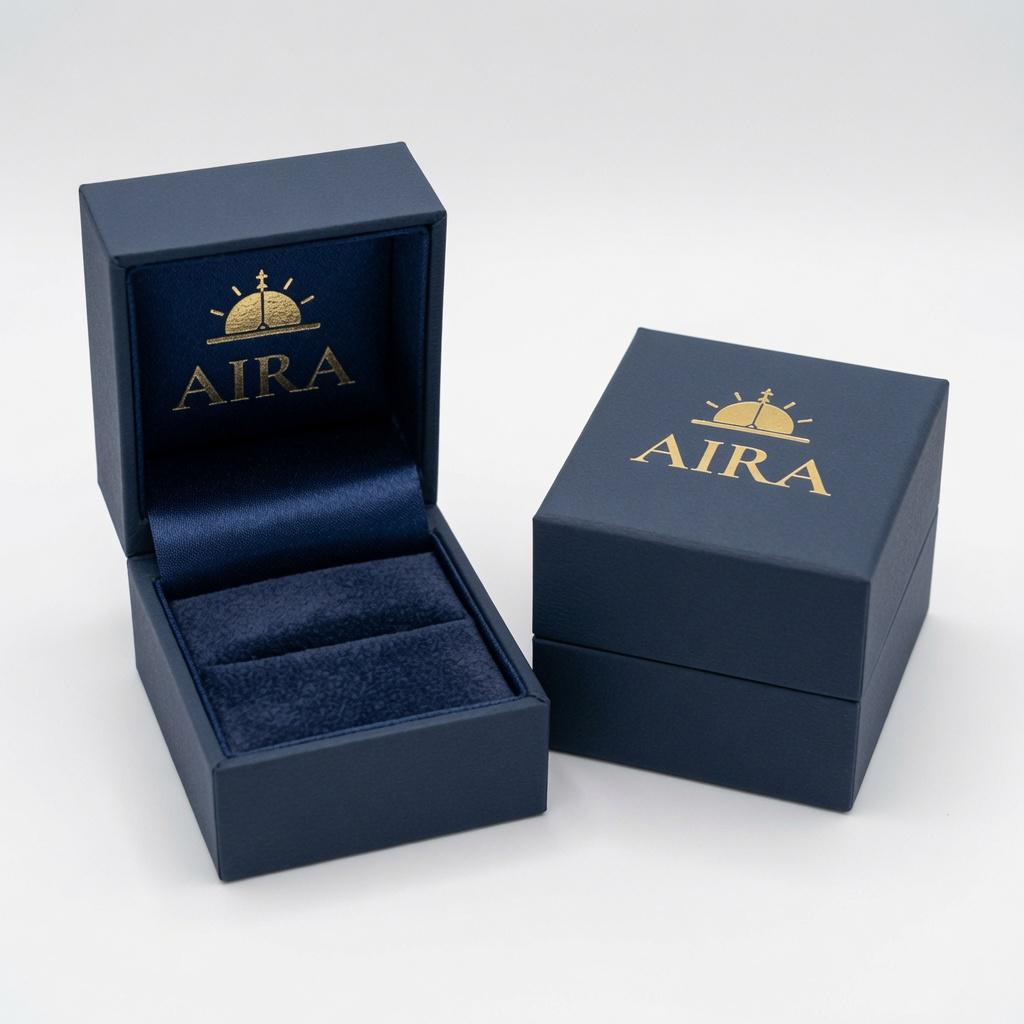 AIRA Ring – Gravure Personaliseerbaar Goud