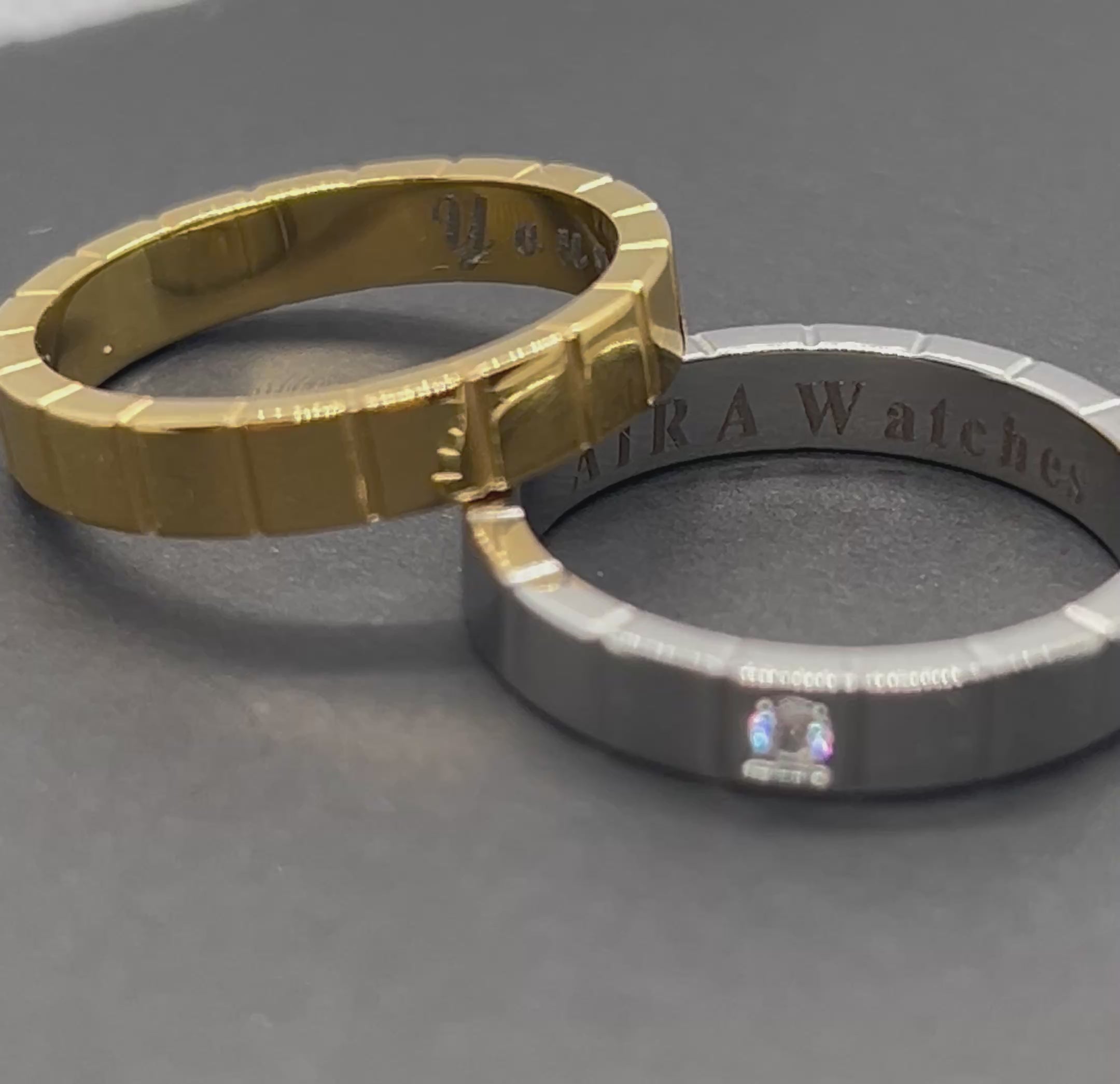 AIRA signature ring with custom engraving